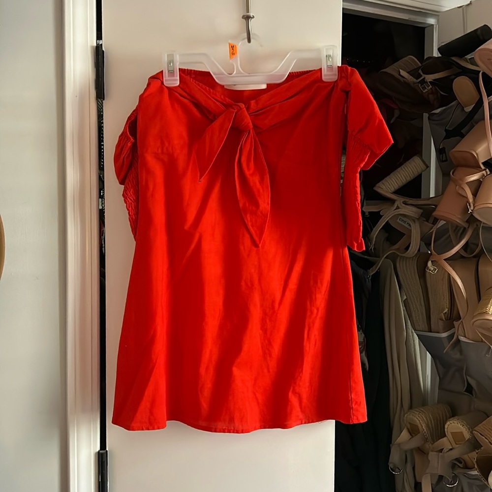 Impeccable pig red mini dress